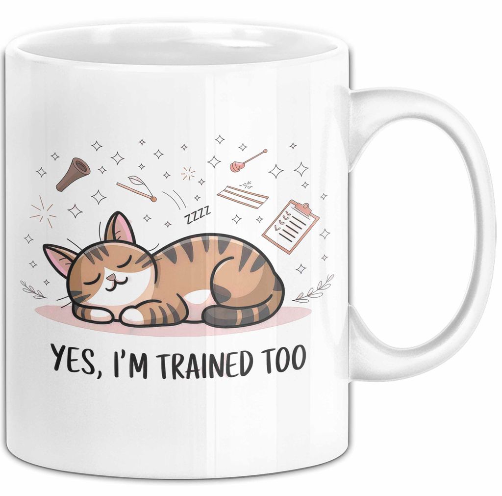 Katzen Verhaltensberater Tasse Geschenk Lustige Geschenkidee Spruch Für Katzen Experten (Weiß)