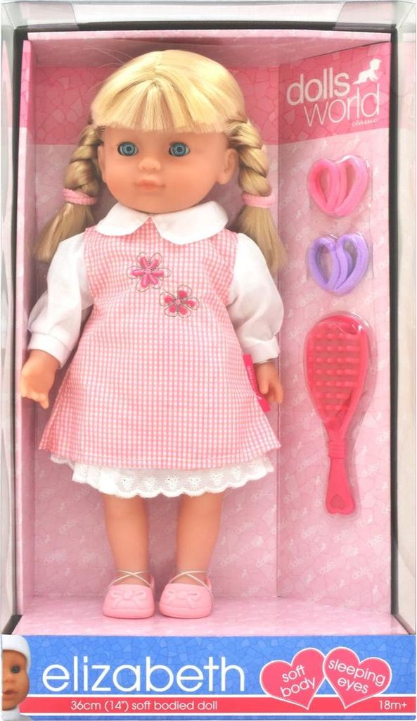 Puppe Elizabeth, 36 cm, realistische Gesichtszüge, Produktbild 
