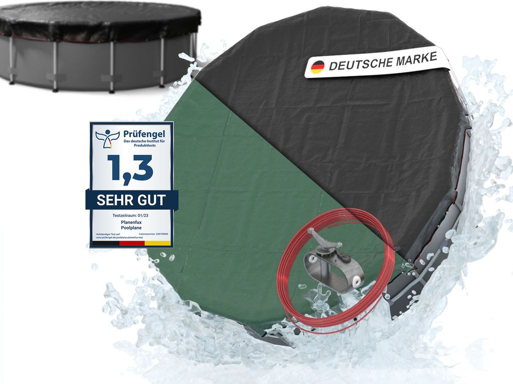 Planenfux PP03 Schwimmbadabdeckung rund 450/520 cm PE 200 Produktbild 