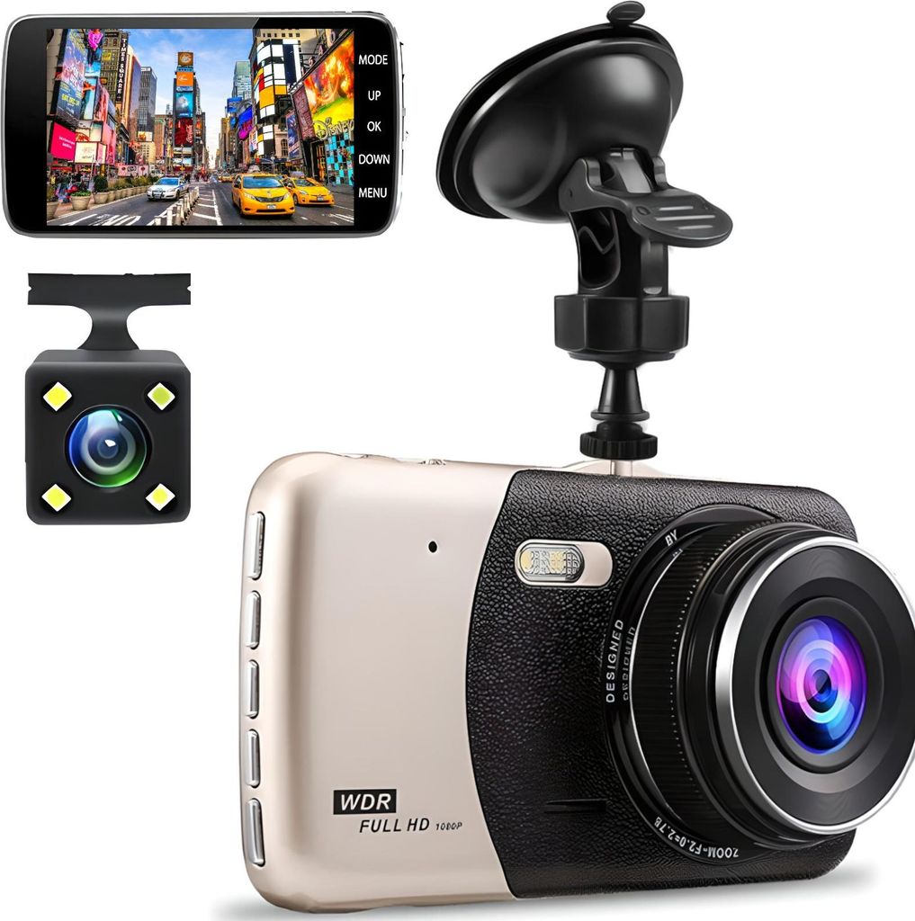Wideorejestrator Samochodowy Kamera Cofania Fullhd Zdjęcie produktu 