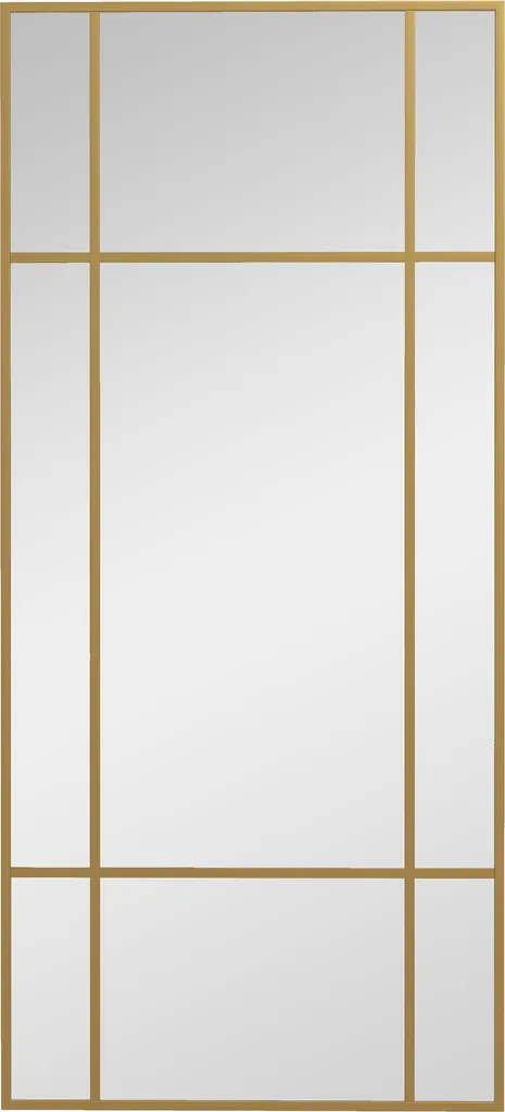 Miroir Décoratif Mural Doré 110 x 50 cm Rectangulaire pour Salon et Entrée