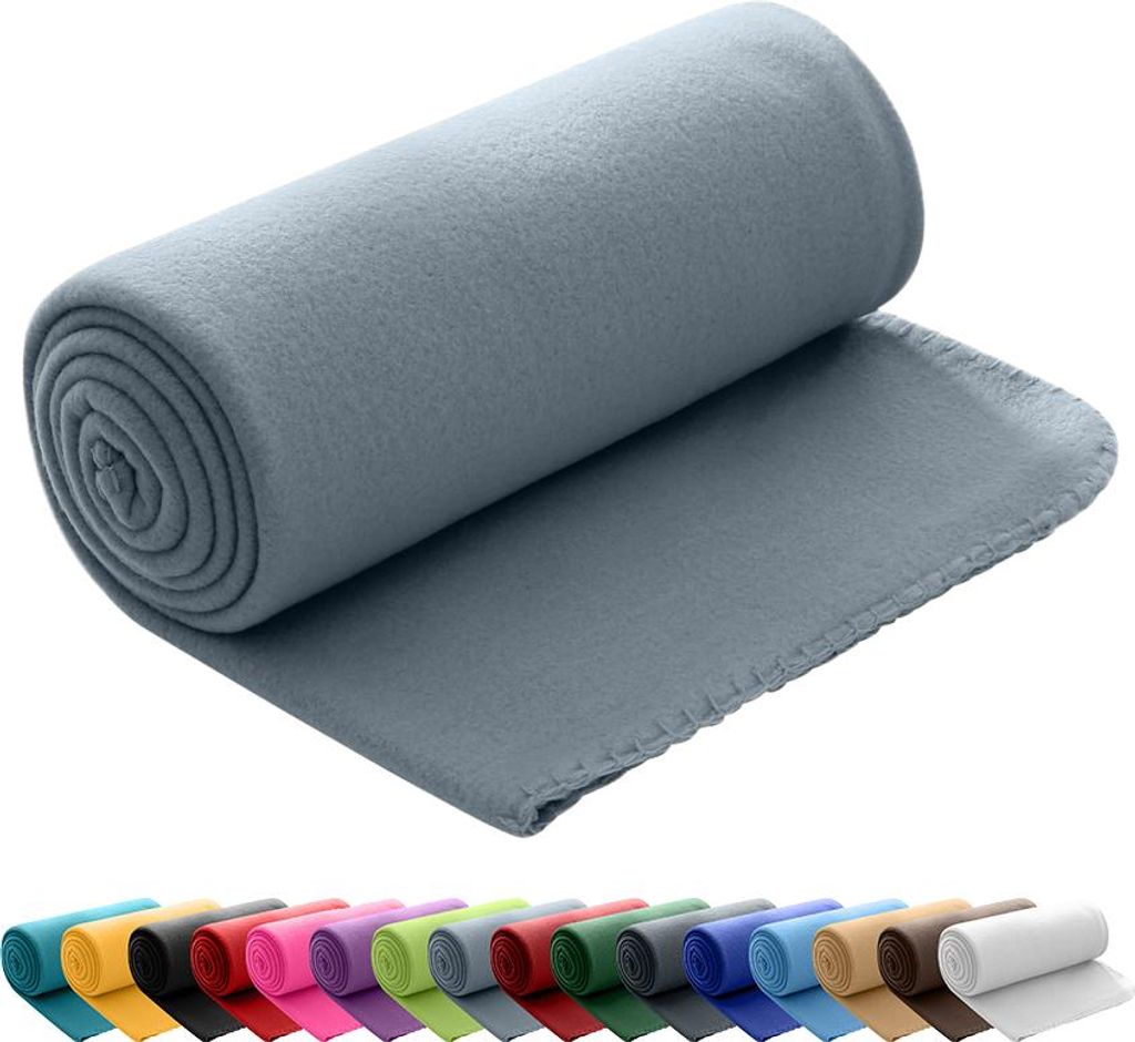 Fleecedecke 130x160 grau Obrázek produktu 