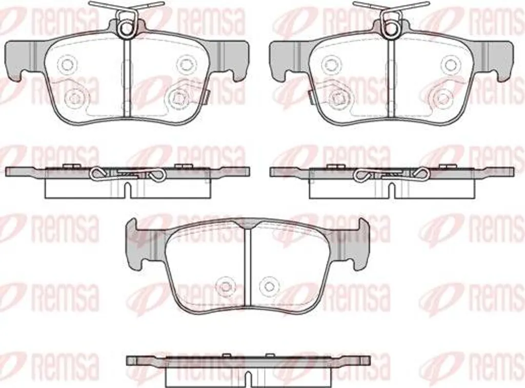 Plaquettes de Frein pour Honda Civic 1.5 1.6 VTEC - REMSA 1551.32 OE Qualité