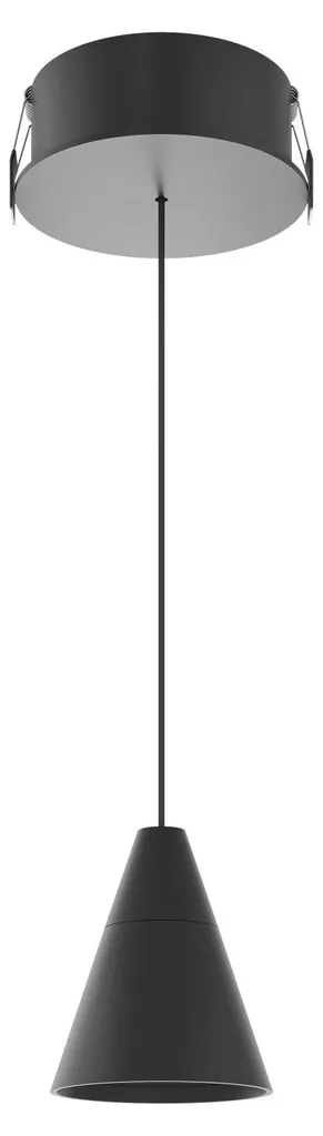 Suspension LED Anti-Éblouissement Noir Mat pour Lumière Confort