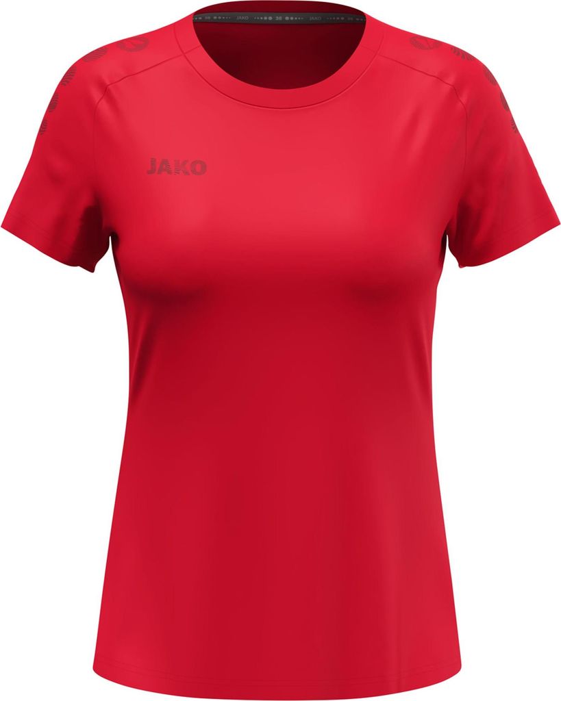 JAKO Damen T-Shirt Light Flow - 6176D, Farbe:rot, Größe:S (34/36)