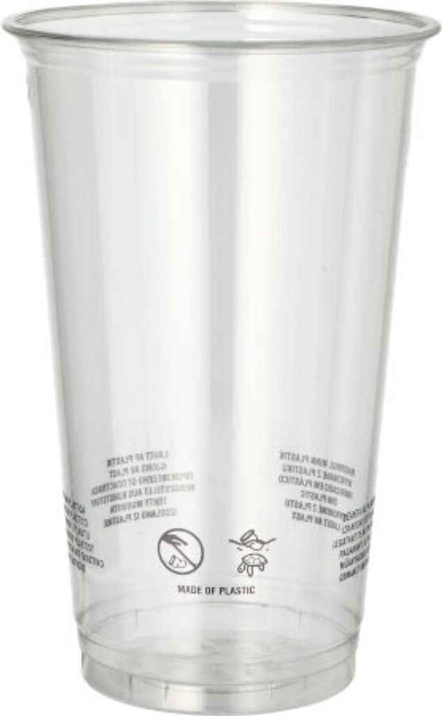 50 Trinkbecher R-PET 0,5 l Ø 9,5 cm · 14,7 cm glasklar Produktbild 