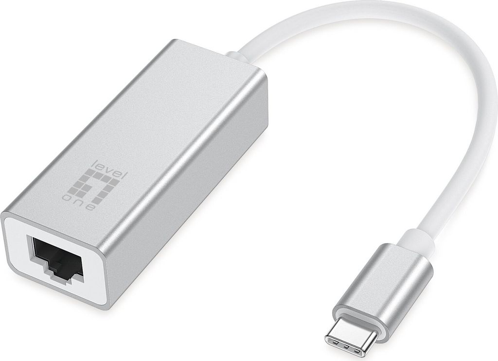 LevelOne USB-0402 Gigabit USB-C Netzwerkadapter Produktbild 