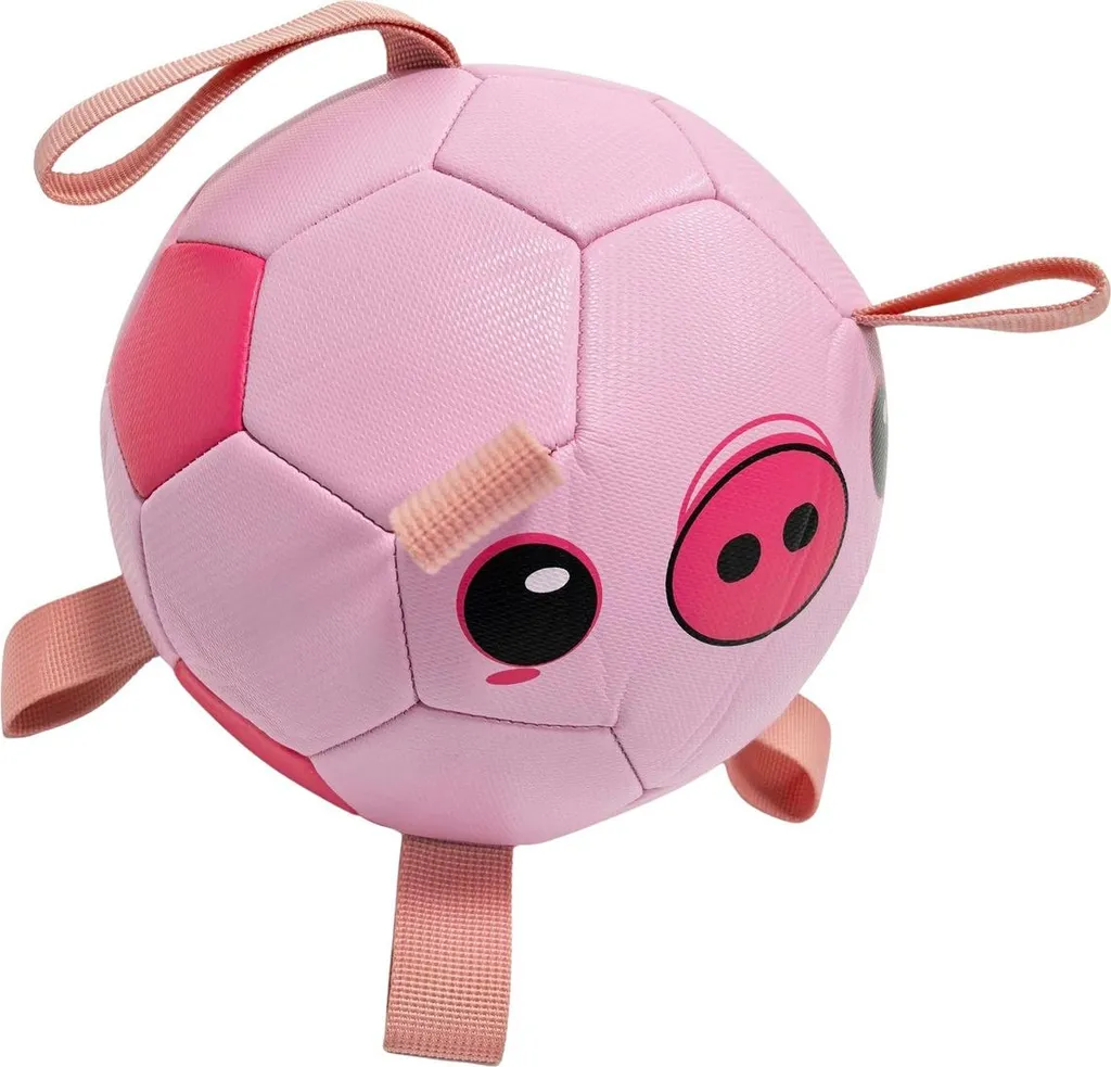 Jouet pour chiens Duvo+ Football Piggy rose idéal pour le plein air