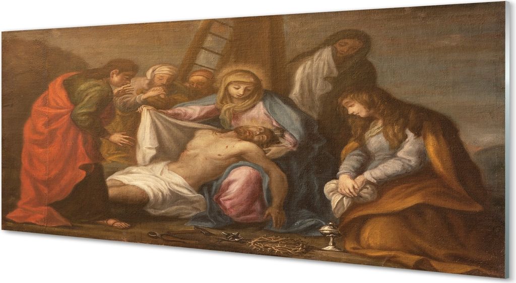 Glasbilder 125x50 Wandkunst gekreuzigten Jesus