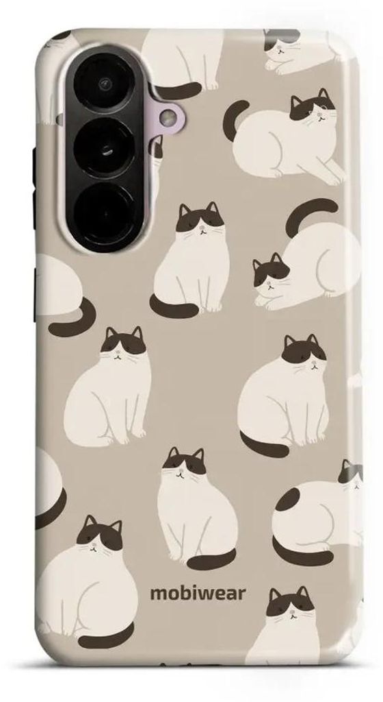 Handyhülle für Galaxy A37 5G, Mobiwear Elite Pro, Kaffe Miau