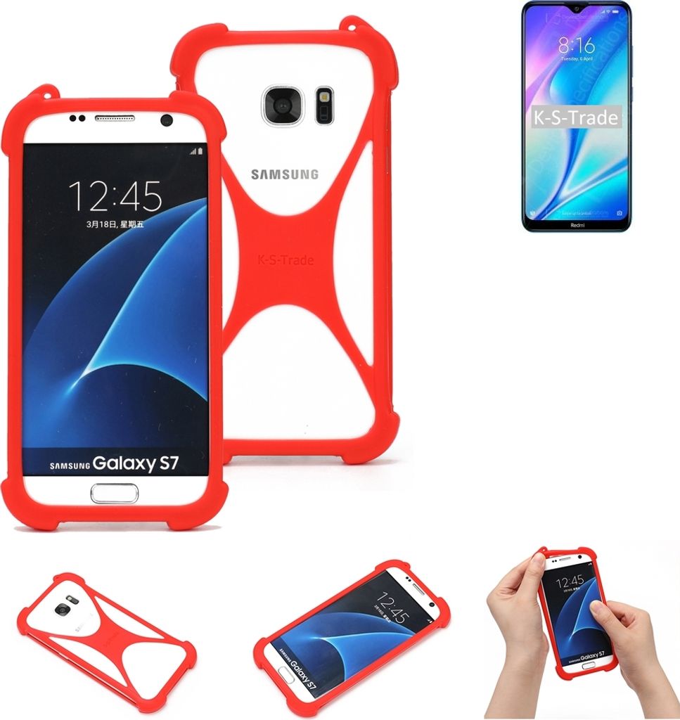 K-S-Trade Handy-Hülle kompatibel mit Xiaomi Redmi 9C Schutz-Hülle Bumper Silikon Schutz Hülle Cover Case Silikoncase Silikonbumper TPU Softcase