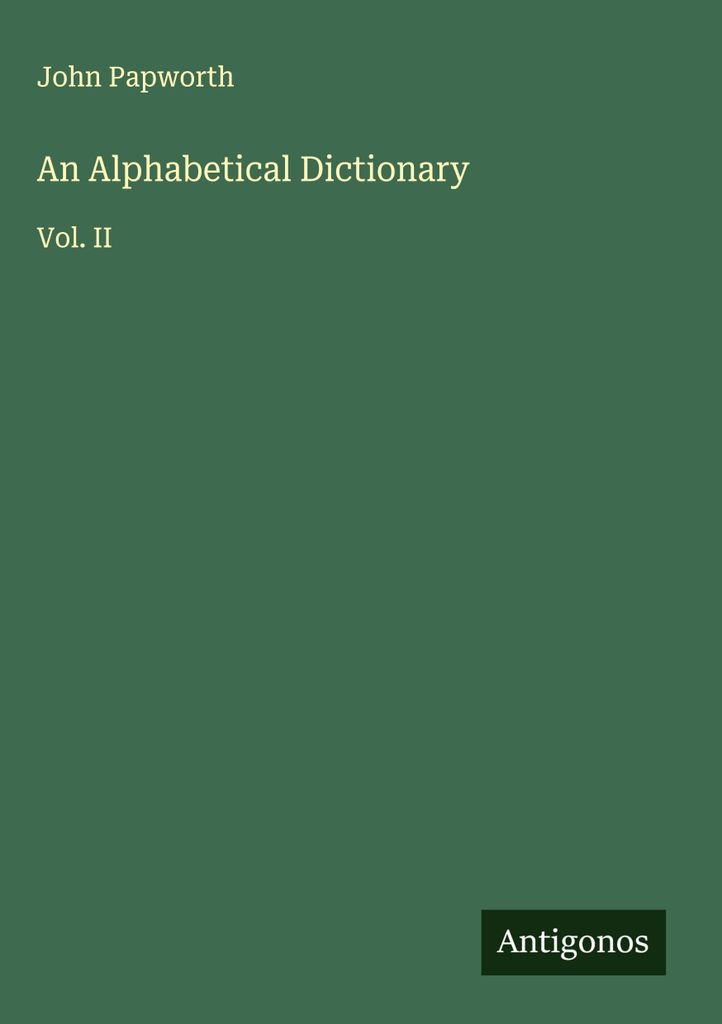 Ein Alphabetisches Wörterbuch