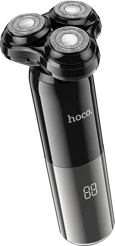 Rasoir électrique sans fil HOCO HP35 à têtes rotatives pour homme noir
