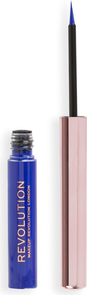 Makeup Revolution Super Flick Liquid Eyeliner Highly Pigmented Blue 2.4ml