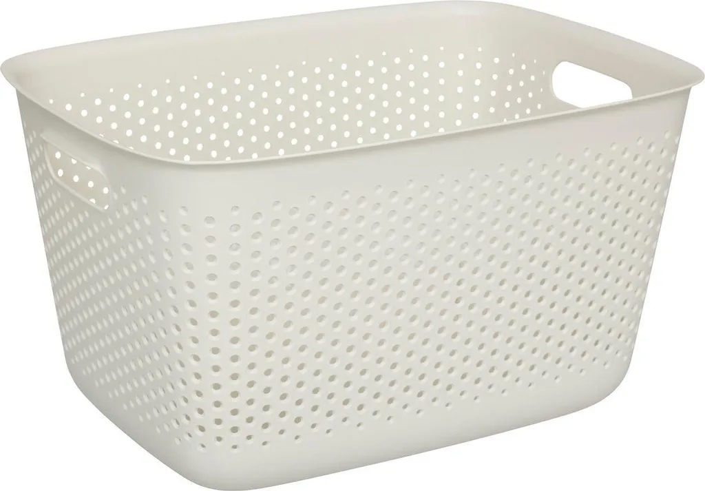 Panier de rangement plastique Tila 17L gris pour stopper le désordre