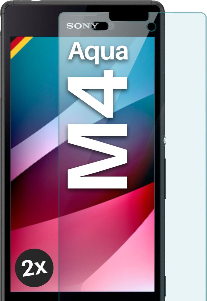 SCHUTZFOLIE FÜR SONY XPERIA M4 AQUA - ECHTGLAS, Stückzahl:2er Set
