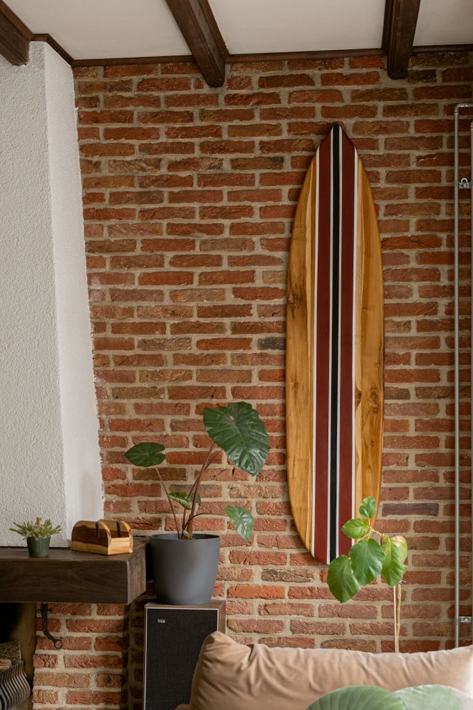 Tidez Surfbrett Dekoration - Surfbrett aus Holz - Surfbrett Produktbild 2