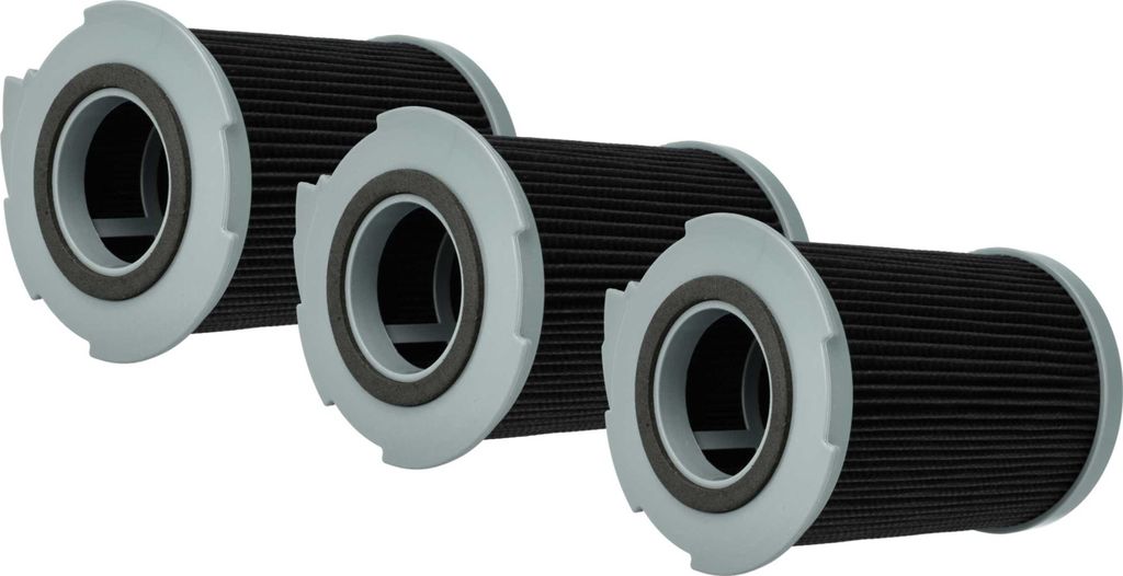 vhbw 3x Staubsaugerfilter kompatibel mit LG VC-7050 HTC, VC-7050 HTN, VC-7050, VC-7040, VC-7040 NT 831049, VC-70500 HT Staubsauger - HEPA-Filter Grau