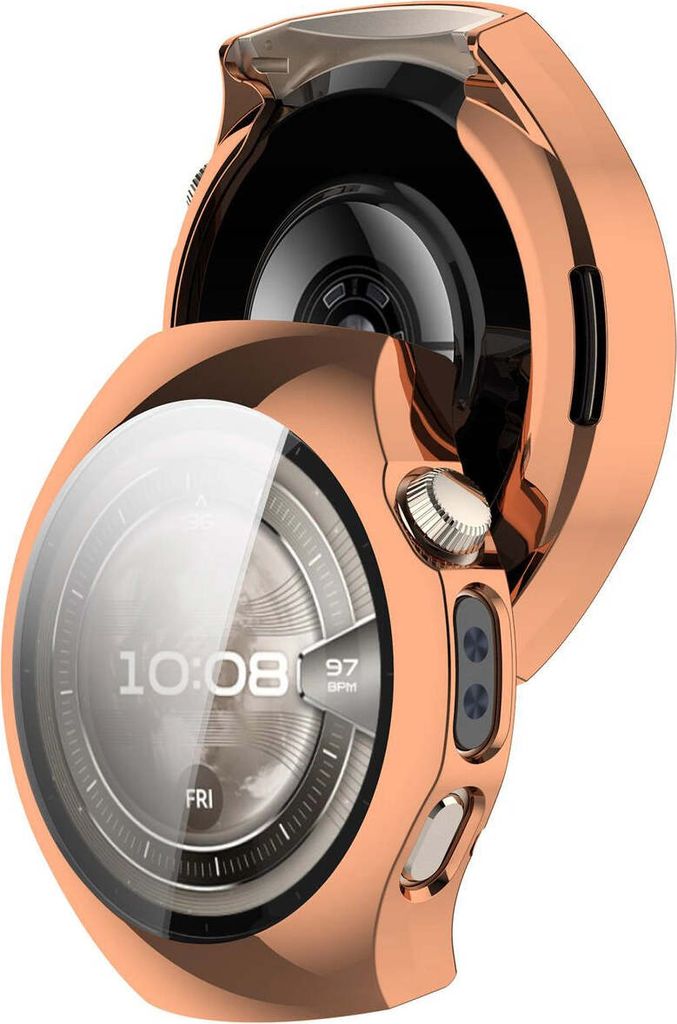 Schutzhülle für Huawei Watch 5 46mm, Bizon Case Watch Felipe, Rosegold