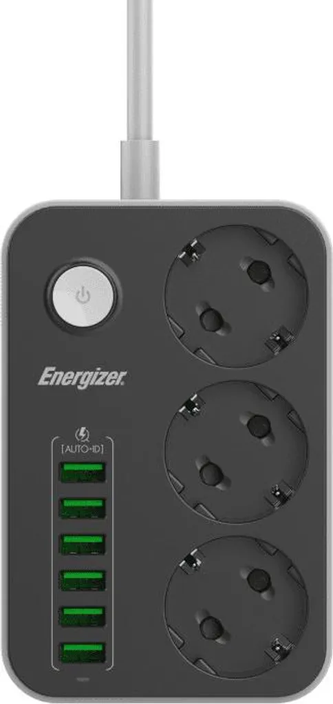 Fini le manque de prises avec la multiprise Energizer 3 ports 2500W 2m