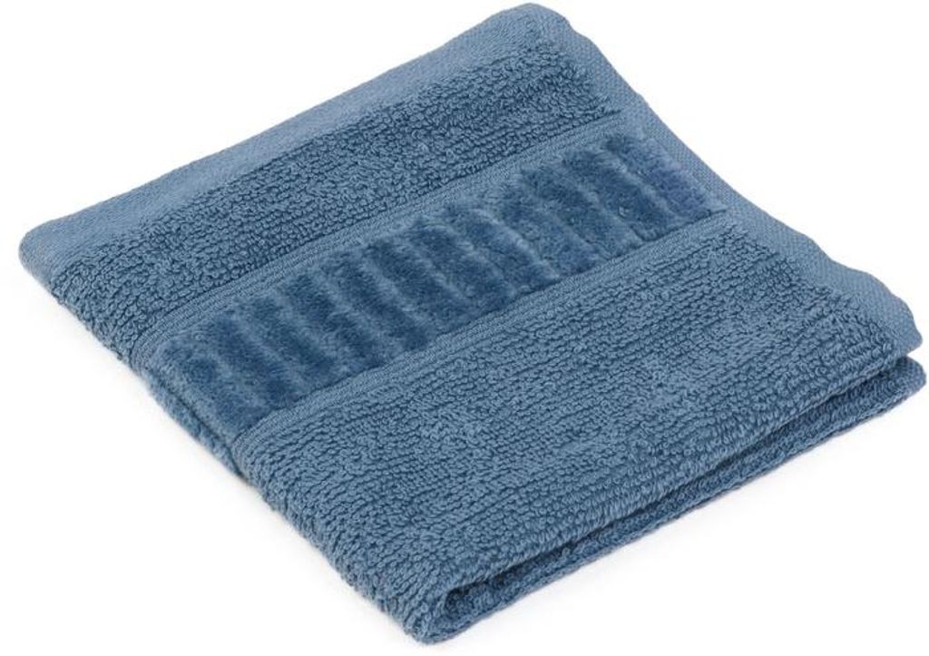 Gözze Frottierserie BIO blau Handtuch 50 x 100 cm