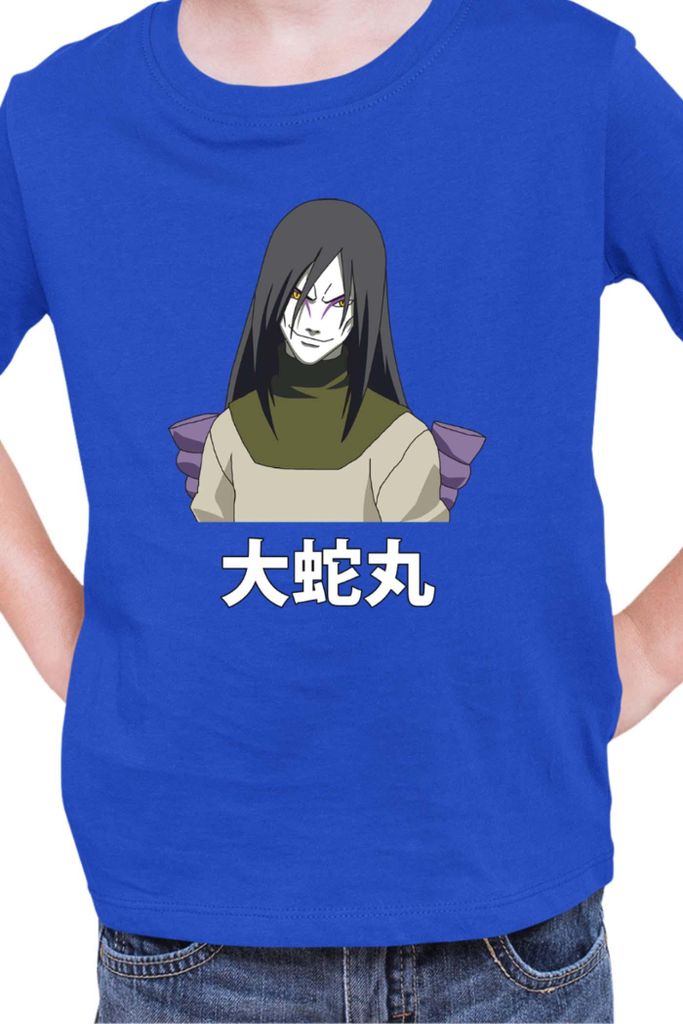 Kinder T-Shirt Naruto Orochimaru 03, 12-13 Jahr - 152 / Blau