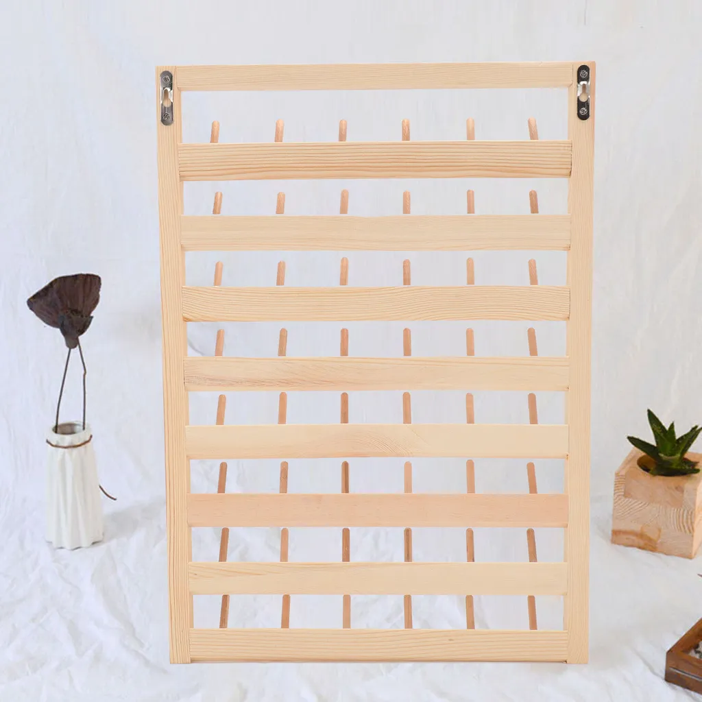 Porte-fil de Couture Mural en Bois Écolo 48 Broches pour Broderie DIY - 5