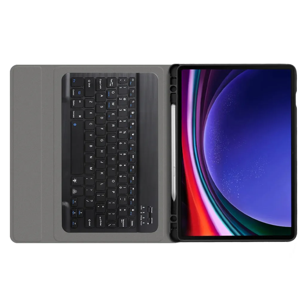 Coque Clavier QWERTY et Support Stylet pour Samsung Galaxy Tab S9 Plus - 3