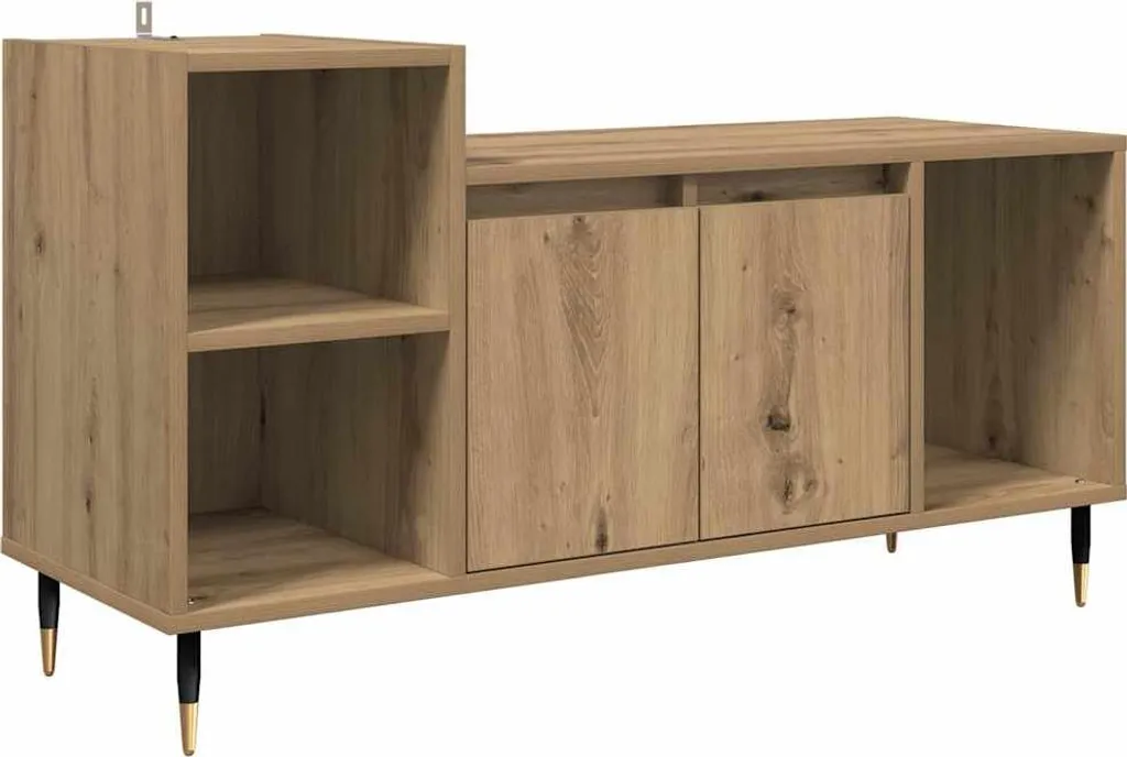Mobile TV Rovere Artisan 100x35x55 cm | Porta TV Moderno in Legno