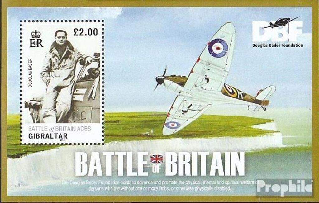 Briefmarken Gibraltar 2010 Mi Block92 (kompl.Ausg.) postfrisch Luftschlacht um England