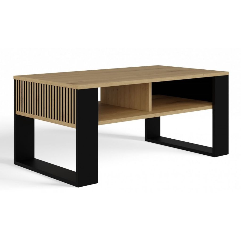 Ława Modern 2P SLIM DĄB ARTISAN CZARNY Produktbild 