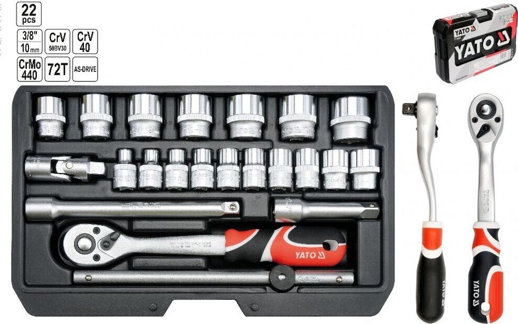 Sada náradia Yato YT-38561 s 22 nástrojmi Obrázok produktu 5