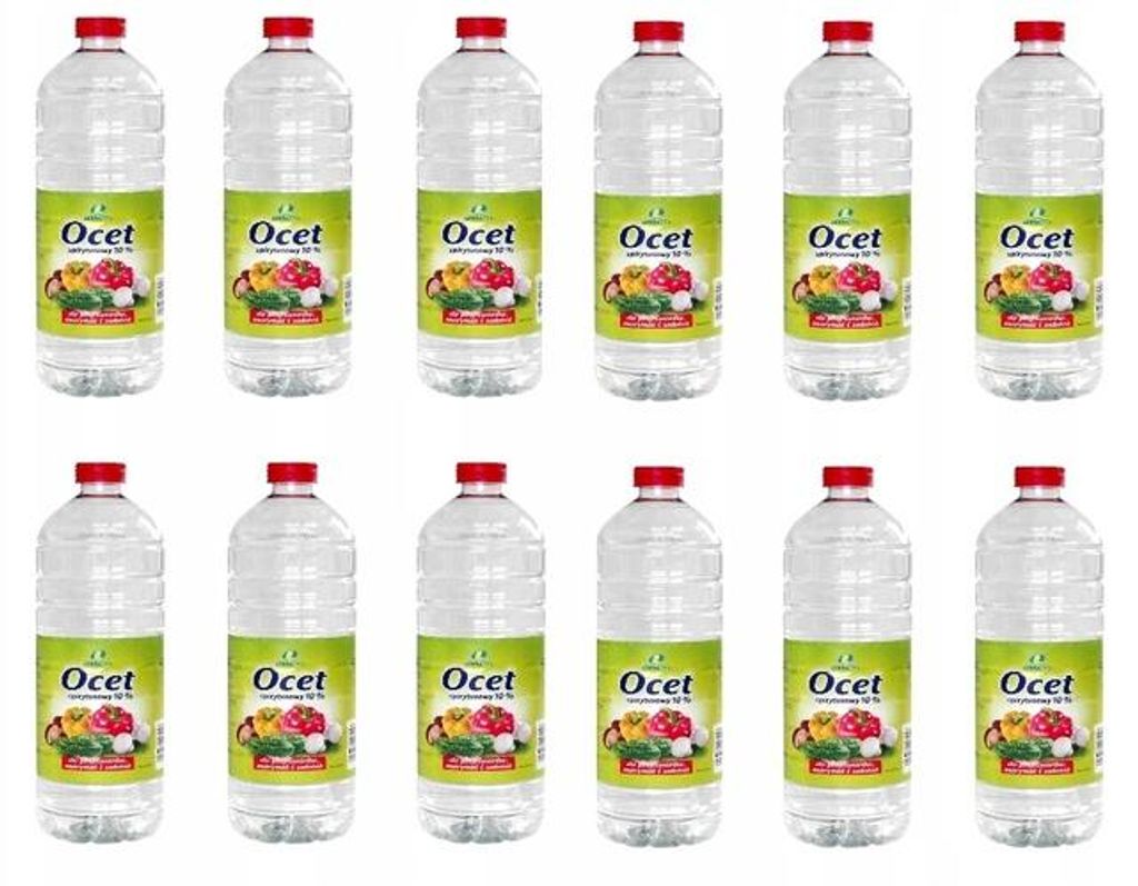 12 bouteilles de vinaigre d'eau-de-vie 1 l, 10 %, Lewiatan Image du produit 