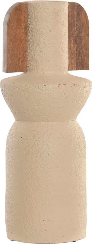 Vase en Bois de Manguier Terracota Home ESPRIT Style Artisanal 25cm