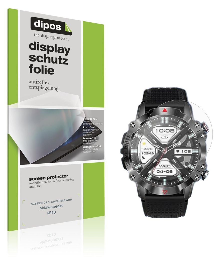 6x Schutzfolie für Mdawnpeaks KR10 matt Displayschutzfolie Folie Display Schutz dipos