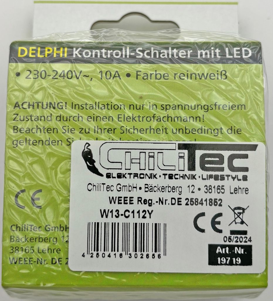 DELPHI Kontroll-Schalter mit Lämpchen Produktbild 4