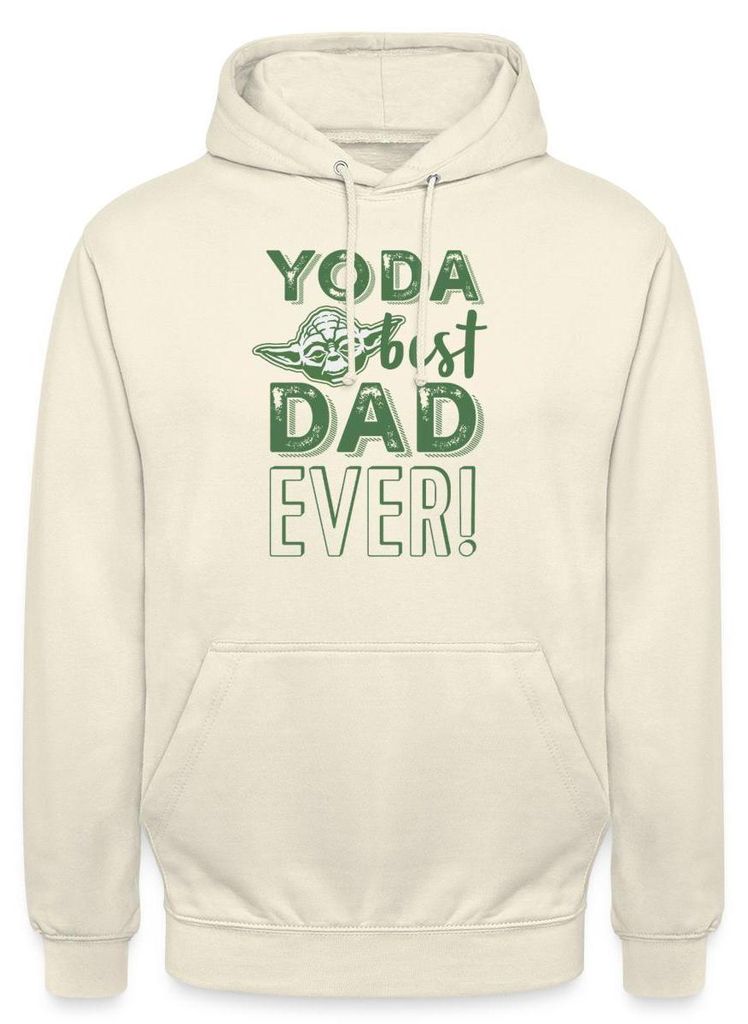 Star Wars: Mandalorian Yoda Best Dad Ever Uni Hoodie, XXL, Vanille-Milchshake