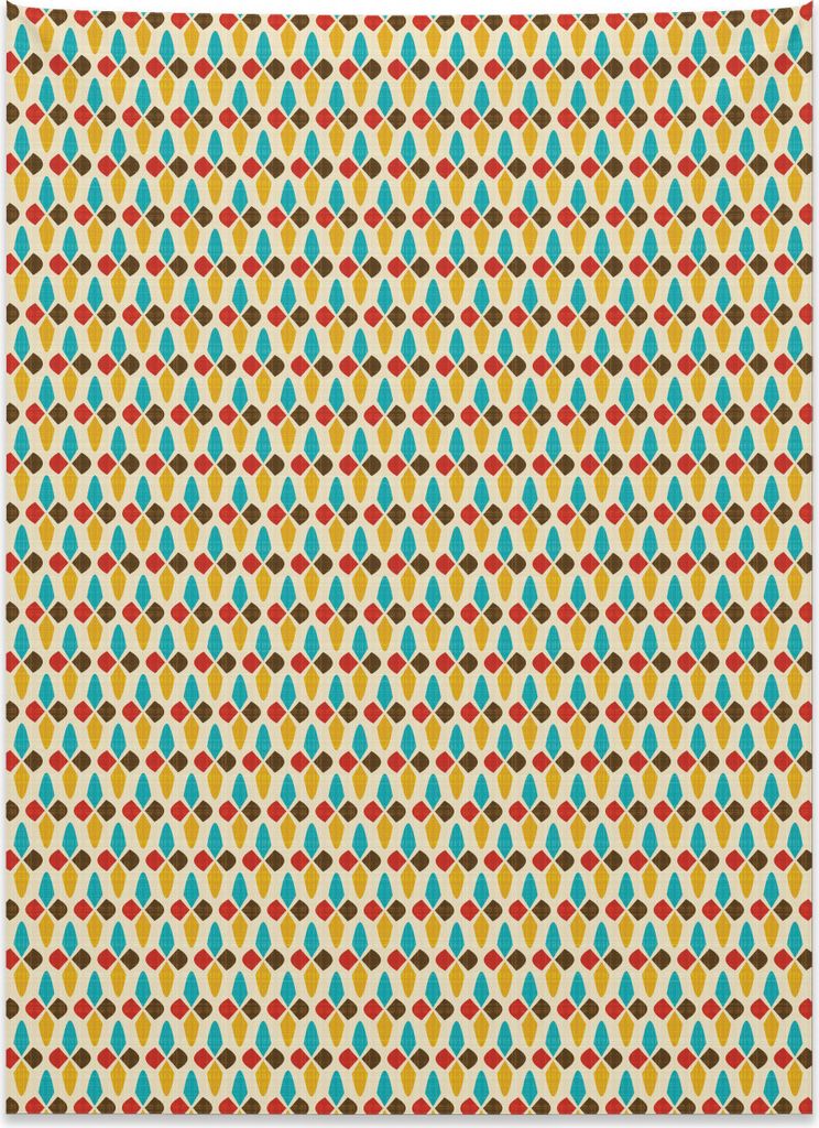 Abakuhaus Bunt Wandteppich, Ornamental Vintage aus Weiches Mikrofaser Stoff Kein Verblassen Klare Farben Waschbar, 110 x 150 cm, Mehrfarbig