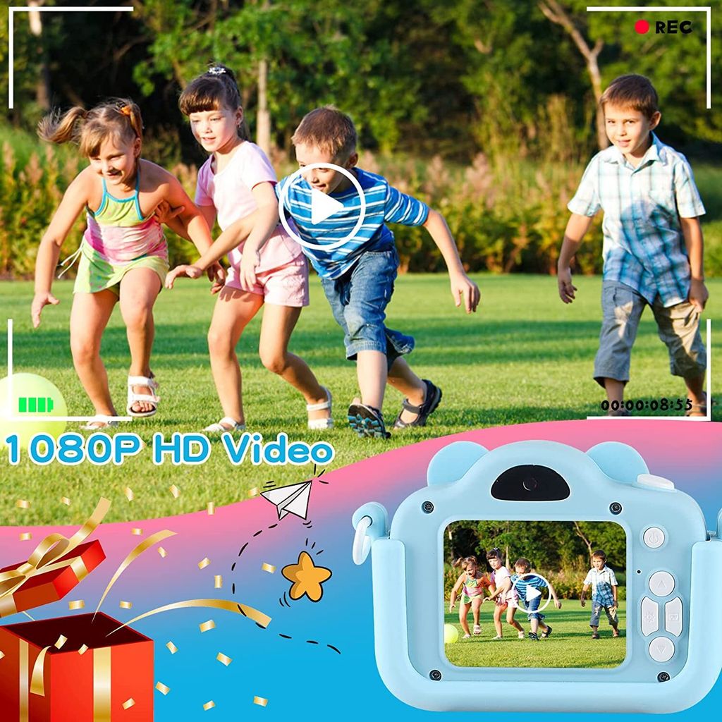 Kinderkamera, Kinder Digitalkamera 3-12 Jahre, 1080P HD 2,0 Produktbild 3