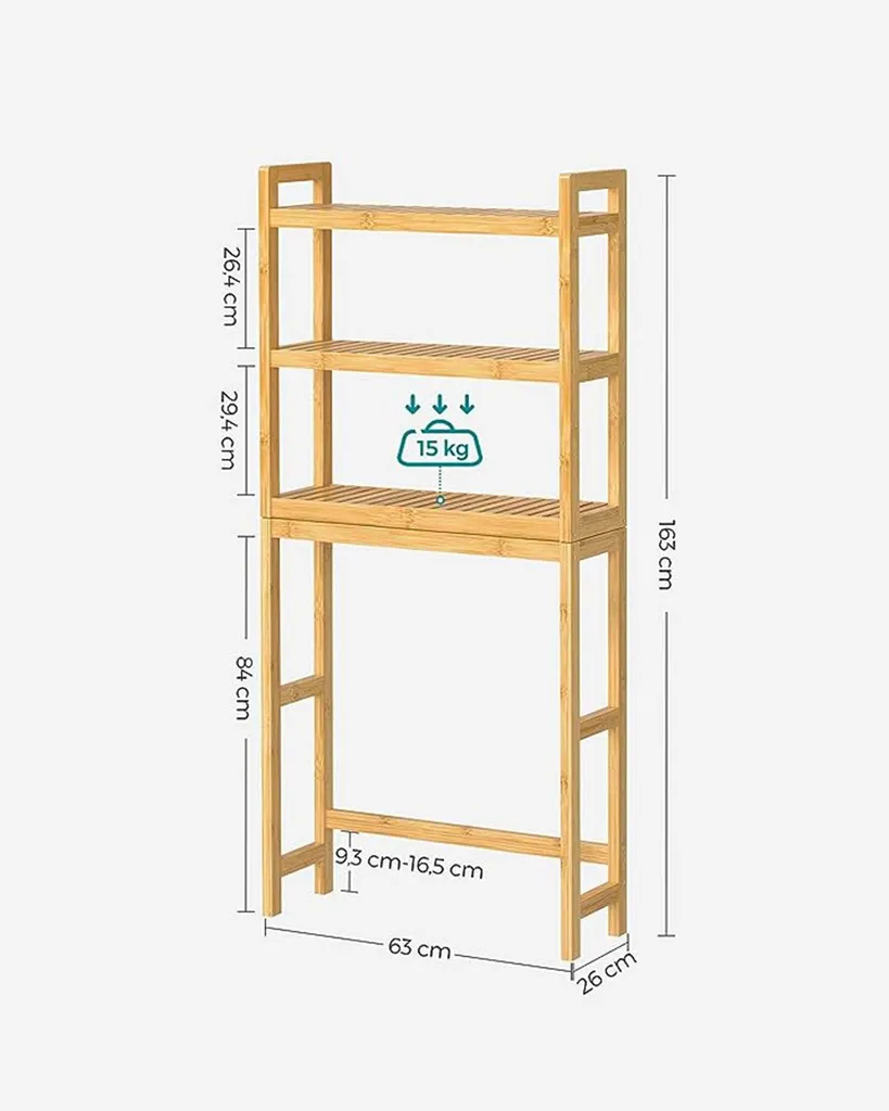 Rangement de salle de bains modulable en bois pour cosmétiques - 3