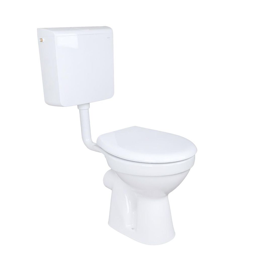 Belvit Dusch-WC Komplettset mit Bidet-Funktion waagerechter Wandabgang mit Geberit AP110 Aufputz-Spülkasten und Softclose WC-Sitz Weiß