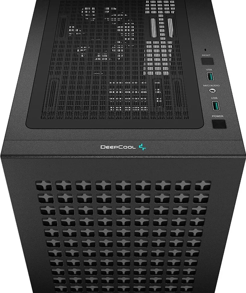 Boîtier PC Micro-ATX DeepCool CH370 Noir avec Panneau Latéral Amovible - 9