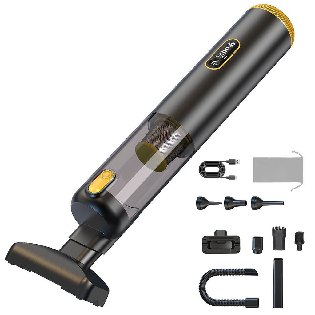 Kabelloser Handstaubsauger 18000Pa, 4 in 1 Mini Staubsauger für Auto, Tastatur, Schreibtisch, Computer, Tragbarer Akku Staubsauger