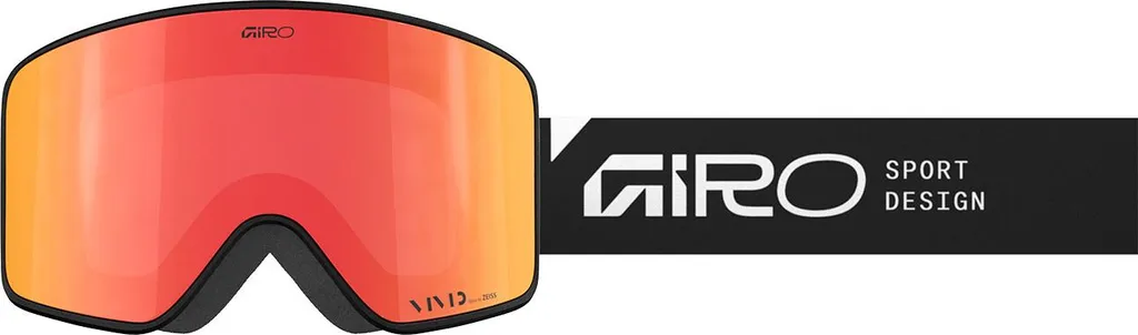 Masque de Ski Giro Method Noir Vivid Ember CAT2 Protection Solaire Mixte