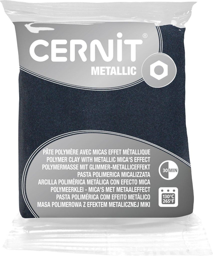 Cernit Polymer Clay Metallic Polymer-Ton Hematite 56 g