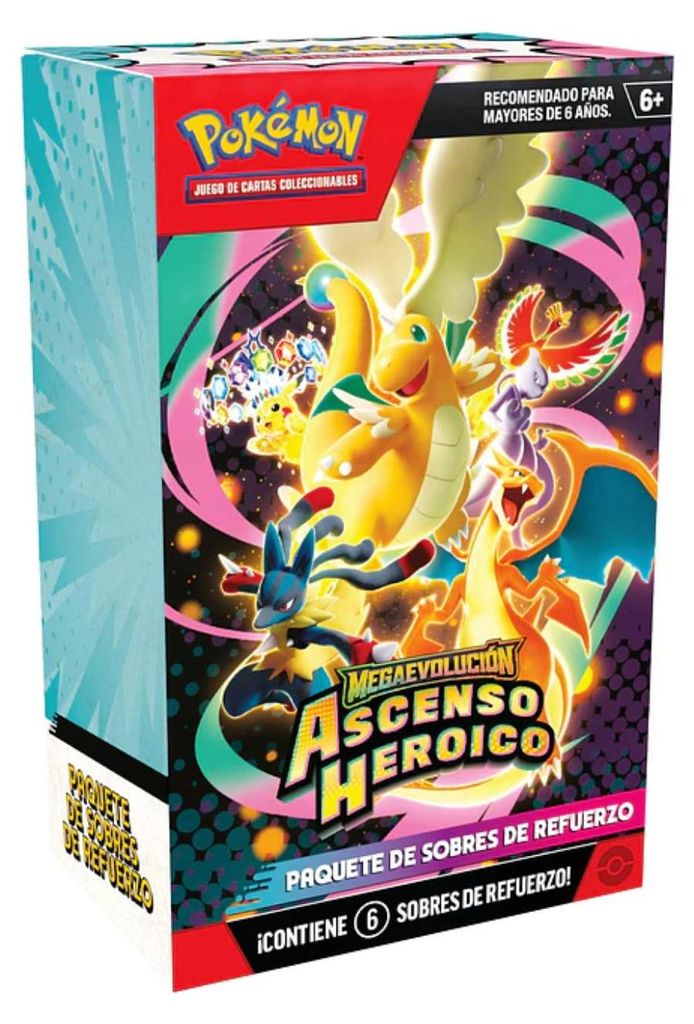 Pokémon Ascenso Heroico ES-LA Booster Bundle Spanisch – 6 Boosterpacks Ascended Heroes