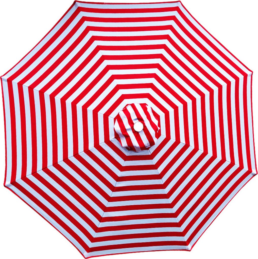 9 Fuß Regenschirm-Ersatzdach, Sonnenschutz, Regenschirmdach, Terrassen-Außenschirmoberteil mit 8 Rippen für Marktschirmrahmen