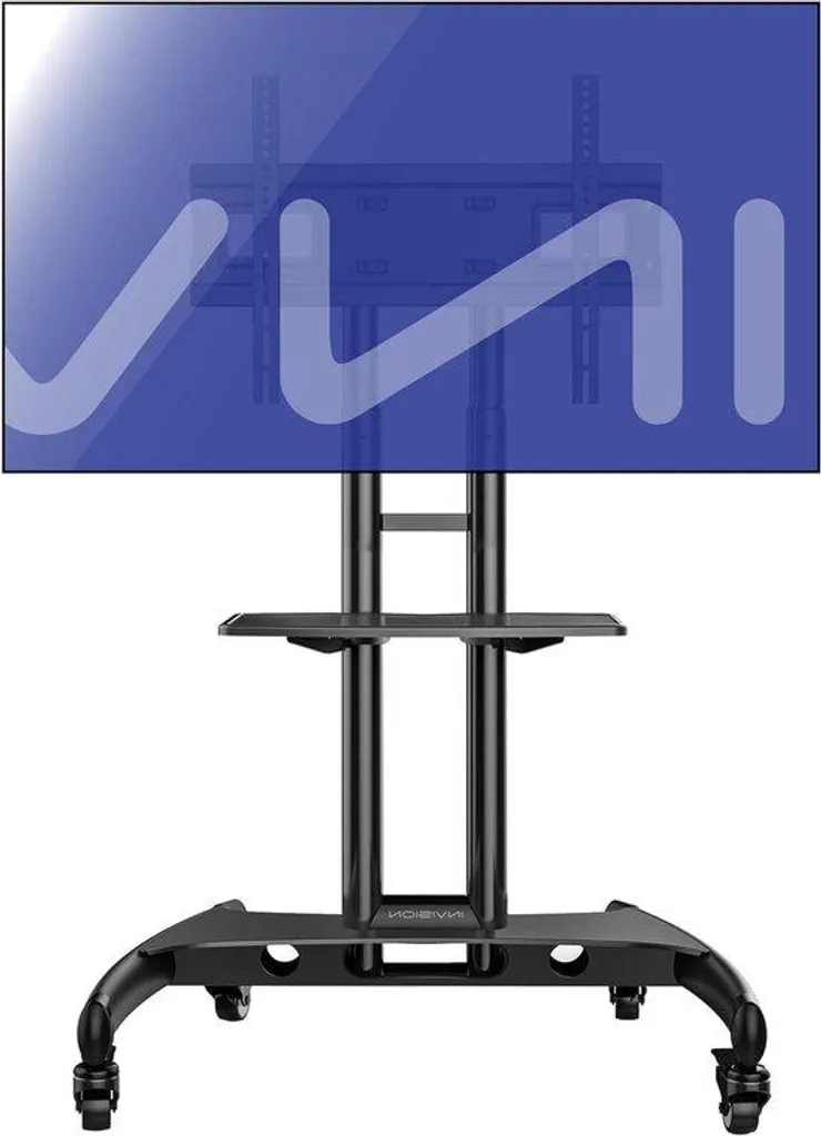 Support TV sur roulettes stable et robuste pour grands écrans 4K HDR