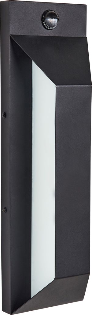 BELIANI Außenwandleuchte LED Schwarz Metall 46 cm mit Produktbild 