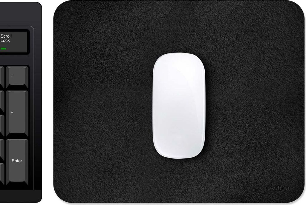 imoshion Muismat - Kunstleder muismat - 21 x 26 cm - Zwart Productafbeelding 